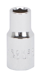 CHROME DRIVE SOCKET 6MM 1/4IN