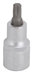 CHROME STAR BIT SOCKET T40