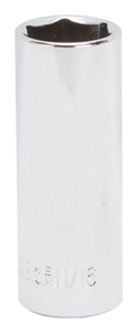 STEEL DEEP SOCKET 3/8X11/16IN