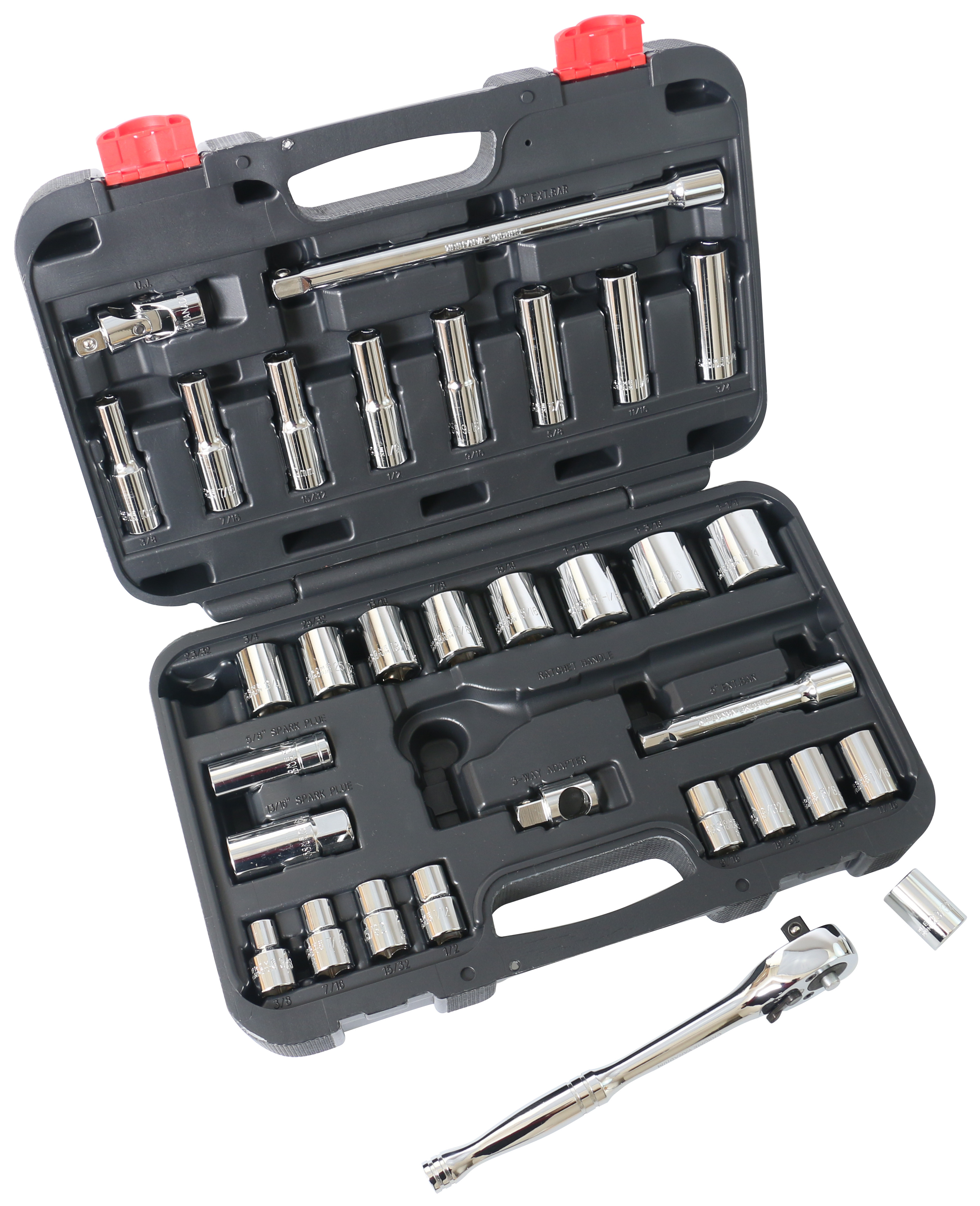 CHROME SOCKET SET 32PIECE