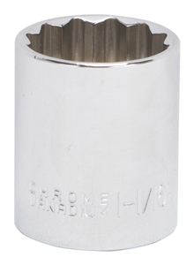 CHROME DRIVE SOCKET 1/2X1-1/16"