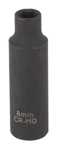 BLACK DEEP IMPACT SOCKET 8MM