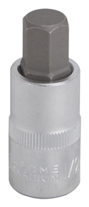 CHROME HEX BIT SOCKET 1/2X2.5"