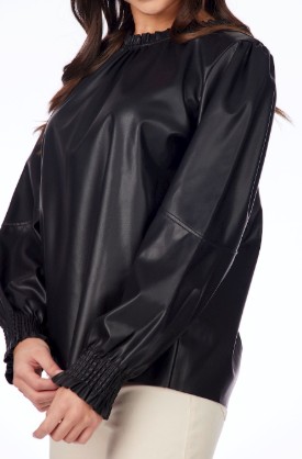 BLACK PUTNAM LEATHER TOP