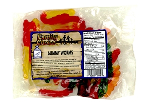 GUMMY WORMS 8 OZ