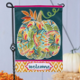 PATTERN FLORAL PUMPKIN GRDN FLAG