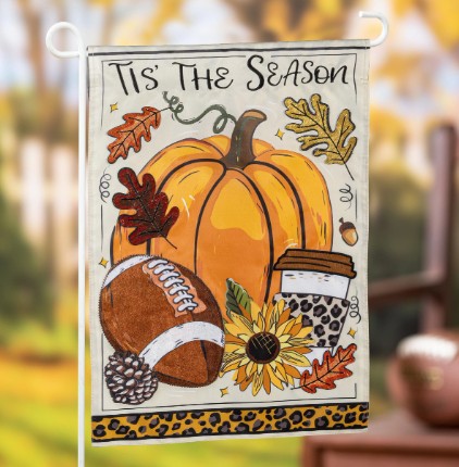 TIS THE SEASON FALL GRDN FLAG