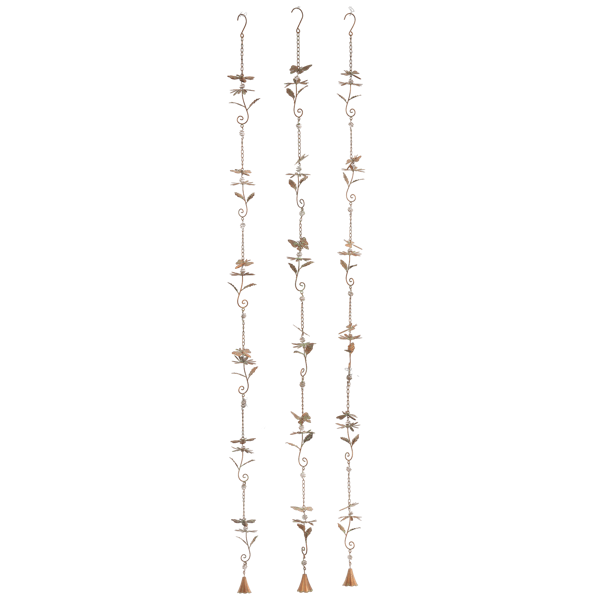 COPPER PATINA INSECT RAIN CHAIN