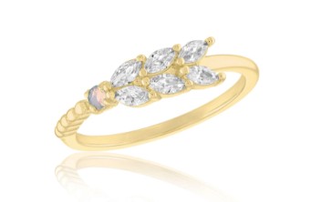 LEAF MOTIF LAYERS RING