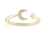 OPEN MOON&STAR LAYERS RING