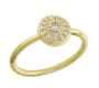 ROUND CZ GOLD LAYERS RING