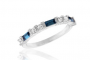 BLUE BAGUETTE STACK RING