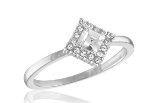 PRINCESS CUT STACK RING
