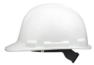 WHITE CLASS E HDPE HARD HAT