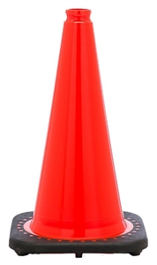 ORANGE TRAFFIC SAFETY CONE 18"