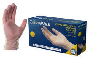 CLEAR LARGE DISPOSABLE GLOVES
