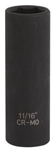 BLACK DEEP IMPACT SOCKET 11/16"