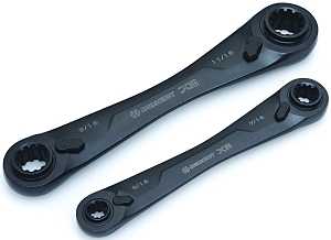 BLACK SAE 2-PIECE WRENCH SET