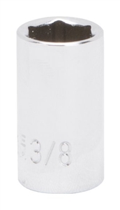 CHROME DRIVE SOCKET 1/4X3/8IN