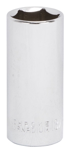CHROME DRIVE SOCKET 6PT 3/8IN