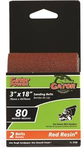 MED SANDING BELT 3X18" 80GRIT