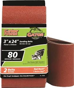 MEDIUM SANDING BELT 3X24IN 80GR