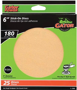 VERY FINE SANDING DISC 6IN 180GR