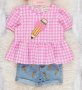 GINGHAM BOW PENCIL OUTFIT