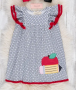 PENCIL & APPLE RUFFLE DRESS
