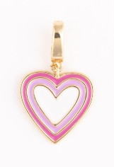 PINK HEART LUXE CHARM