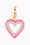 PINK HEART LUXE CHARM