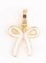 WHITE BOW LUXE CHARM
