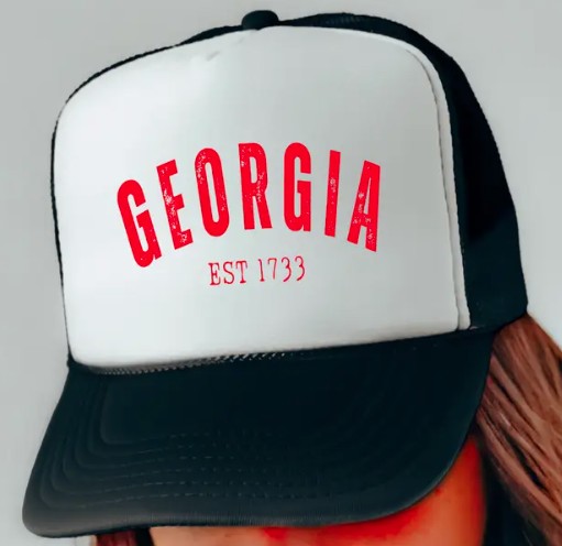 BLACK GA BULLDOGS BASEBALL CAP