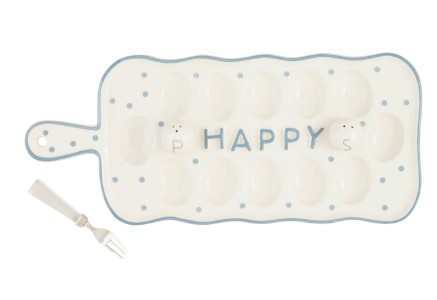 HAPPY DEVILED EGG TRAY SET