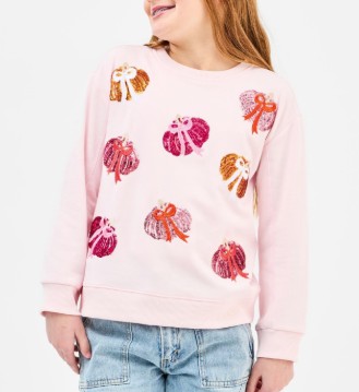 YTH PUMPKIN BOWS SWEATER