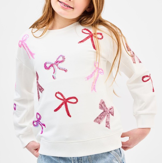 YTH SARAH BOWS SWEATER