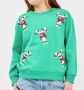 Y SARAH CANDY CANE SWEATER