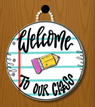 WELCOME CLASSROOM DOOR HANGER