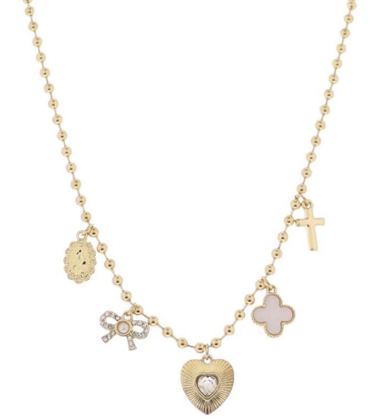 GOLD BALL CHAIN NECKLACE