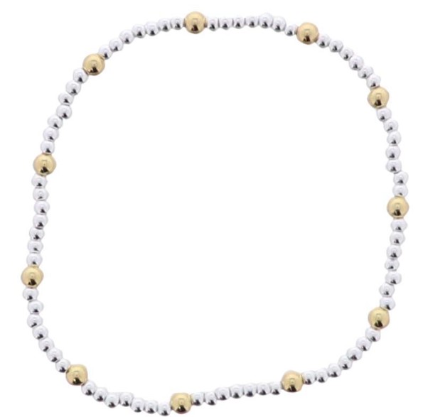 18K GOLD PLATED BEAD BRACELET