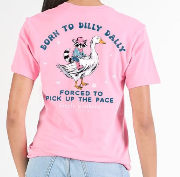 YTH DILLY WASHED PINK TEE