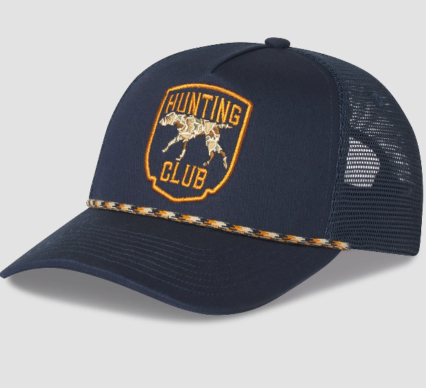 NAVY HUNTING CLUB ROPE HAT