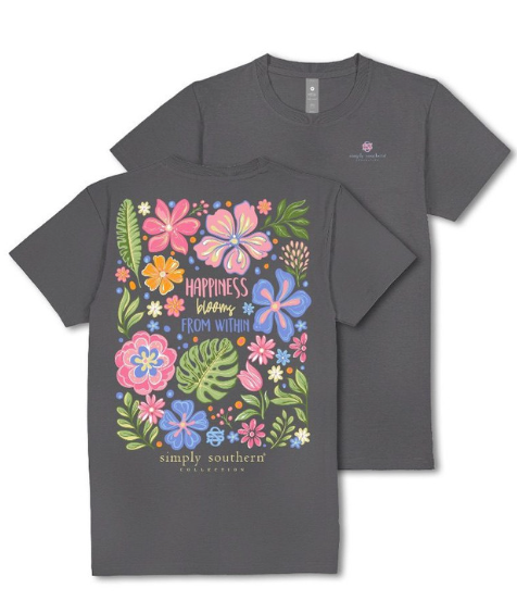 SHORT SLEEVE HAPPY WISHCOAL TEE