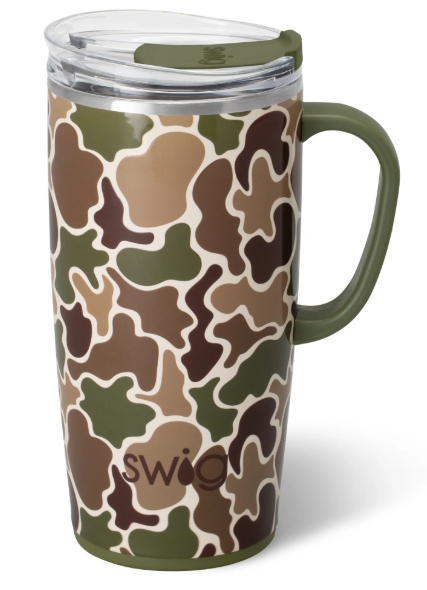 HUNTING CAMO TRAVEL MUG 22OZ
