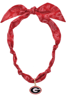 GA BULLDOGS SCARF NECKLACE