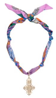 MULTI CROSS SCARF NECKLACE