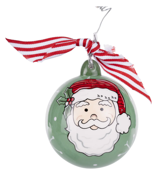 SANTA FACE BALL ORNAMENT
