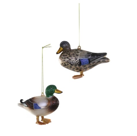 MALLARDS 2 ASST ORNAMENT