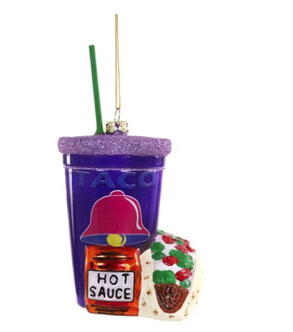 FAST FOOD TACO ORNAMENT
