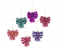 STRIPED BOW 6 ASST ORNAMENT